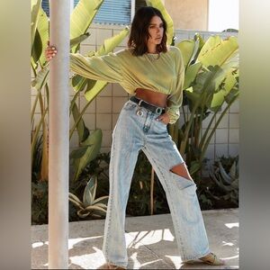 12th Tribe Brooklyn Slash Boyfriend Jeans NWT